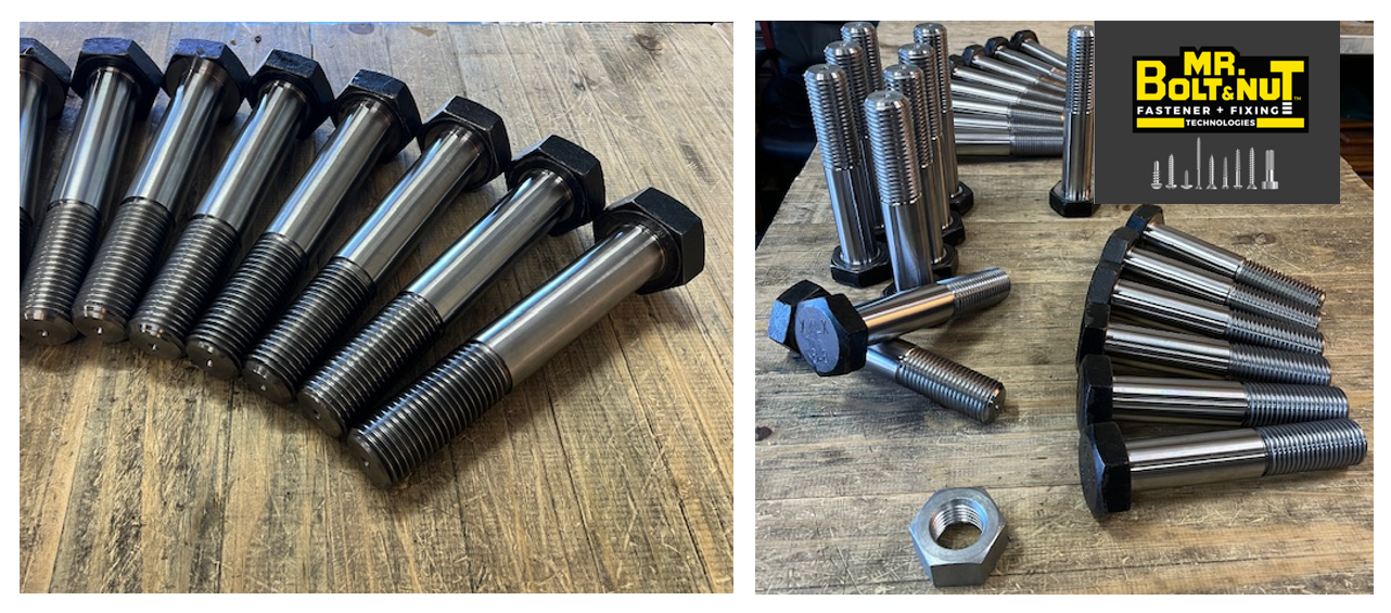 Custom machined m42 grade 8.8 shoulder bolts